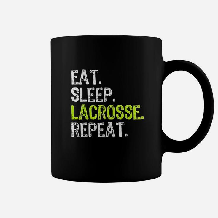 Eat Sleep Lacrosse Repeat Player Lax Funny Cool Gift Coffee Mug