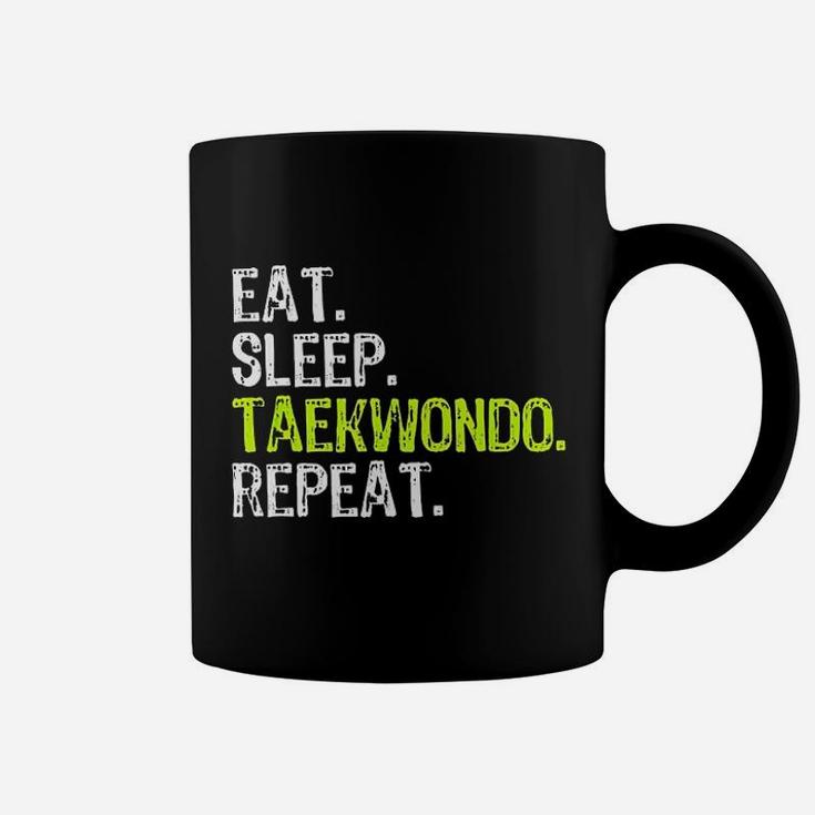 Eat Sleep Taekwondo Repeat Funny Cool Lover Gift Christmas Coffee Mug