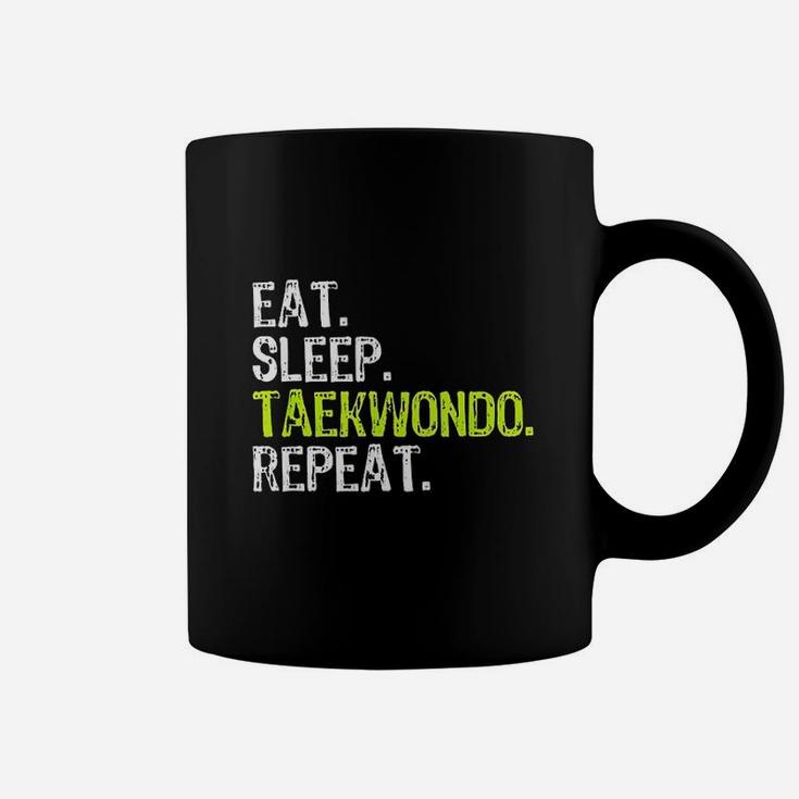 Eat Sleep Taekwondo Repeat Funny Cool Lover Gift Coffee Mug