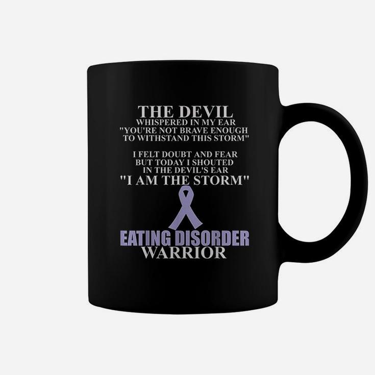 Eating Disorder Ribbon Warrior Awareness Faith Coffee Mug