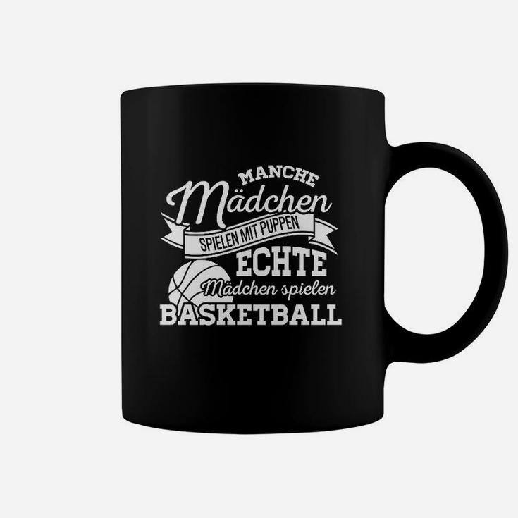 Echte Mädchen Spielen Basketball Tassen