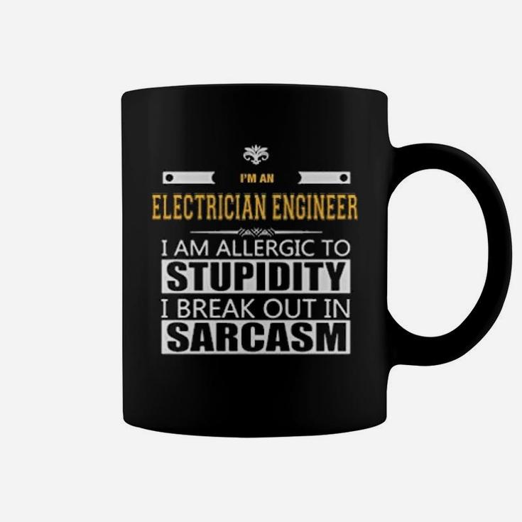 Electrician Engineer Allergic To Stupidity Coffee Mug