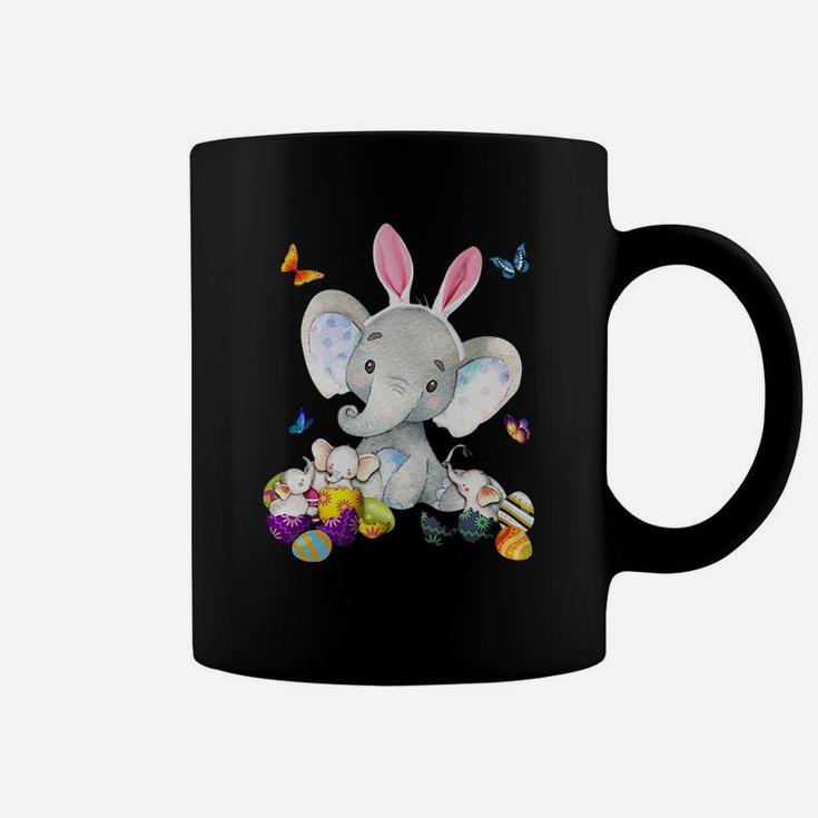 Elephant Easter And Colorful Butterfly Classic Coffee Mug