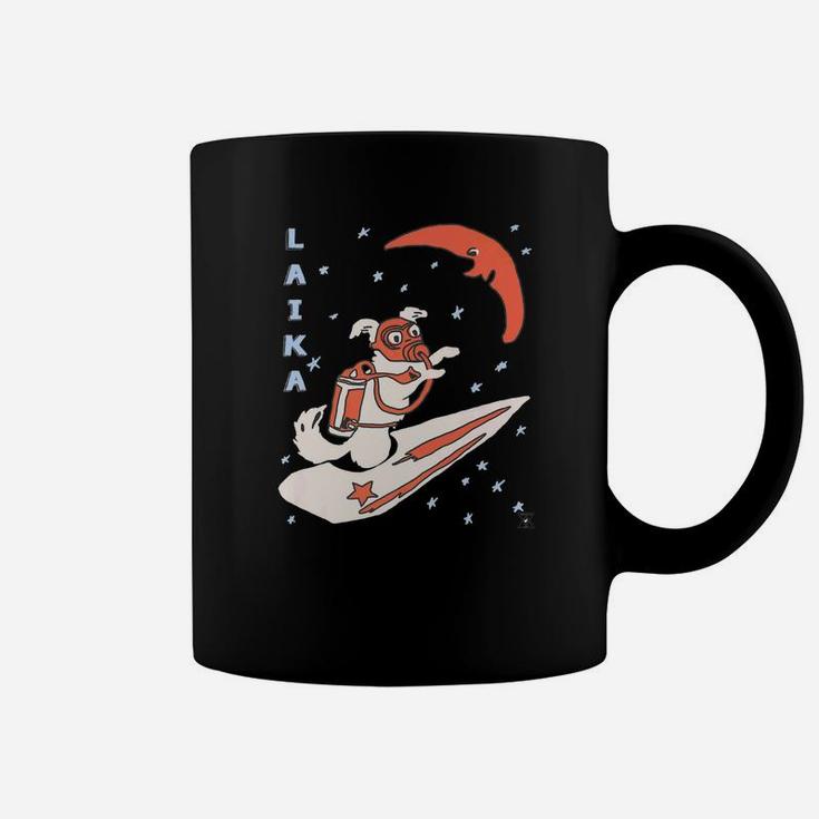 Encycloart Laika Space Dog Soviet Cosmonaut Coffee Mug