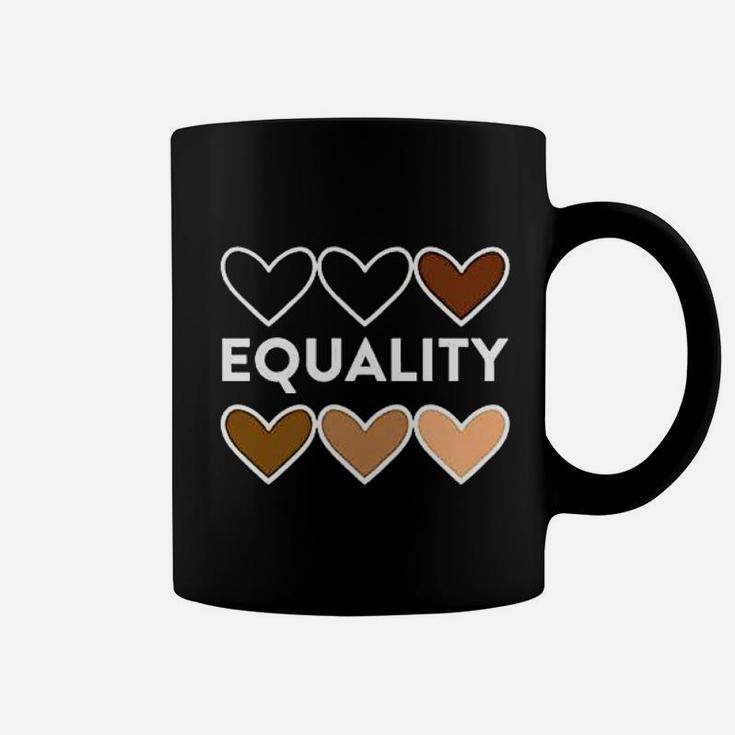 Equality Hearts Civil Rights Equal Graphic Coffee Mug