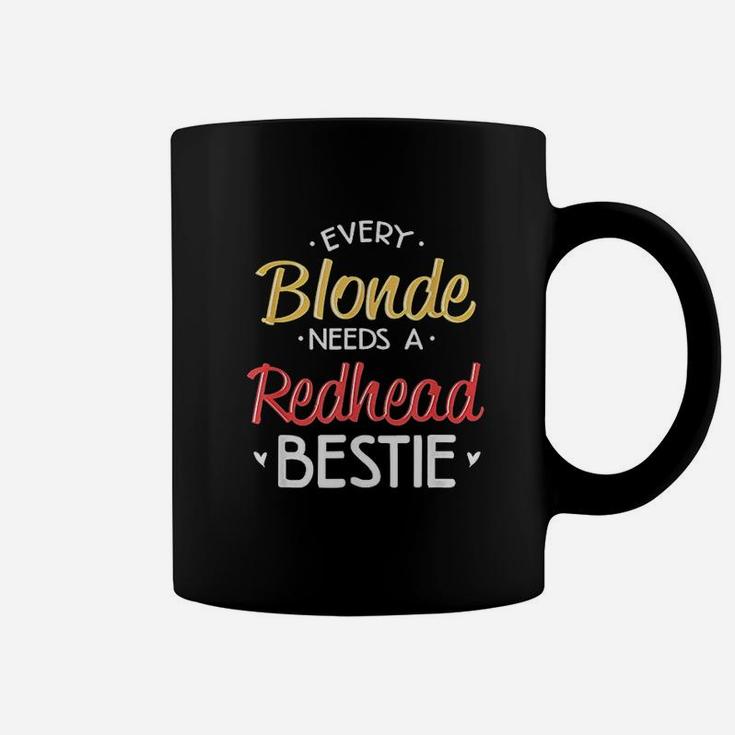 Every Blonde Needs A Redhead Bff Friend Heart Coffee Mug