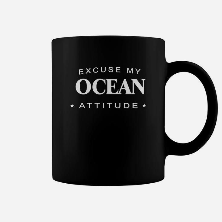 Excuse My Ocean Attitude T-shirt Ocean Tshirt,ocean Tshirts,ocean T Shirt,ocean Shirts,excuse My Ocean Attitude T-shirt, Ocean Hoodie Vneck Coffee Mug