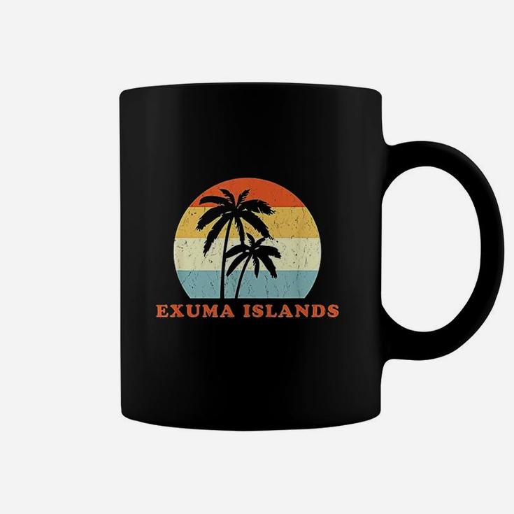Exuma Bahamas Vintage Sun Surf Throwback Vacation Coffee Mug