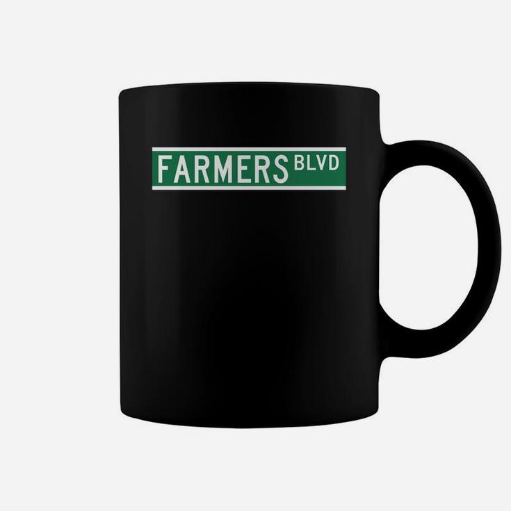 Farmers Blvd Sign Coffee Mug