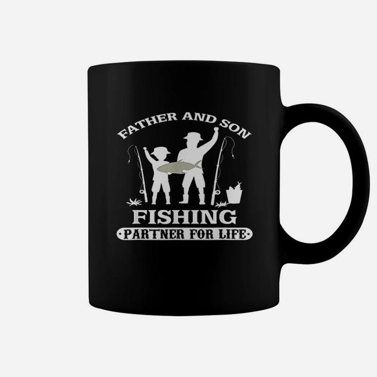 Father And Son Fishing Trip Partner For Life Catching Fish Coffee Mug