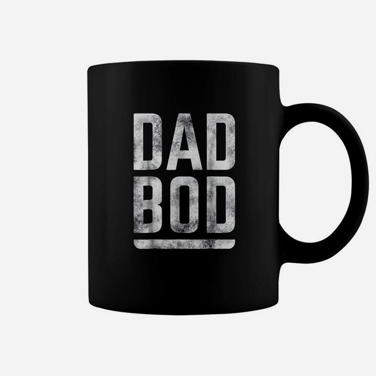 Fathers Day Dad Bod Bold Distressed Text Graphic Coffee Mug