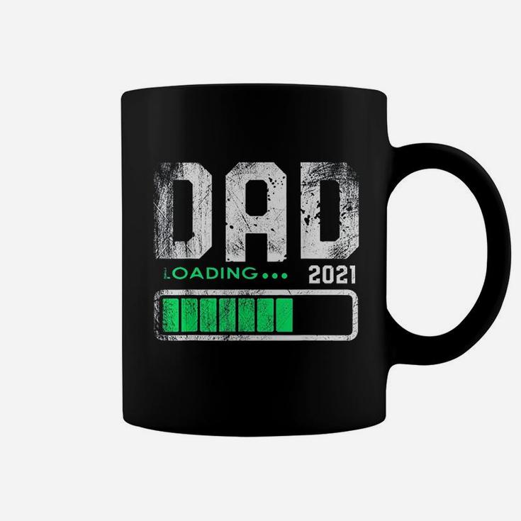 Fathers Day Dad Est 2021 Loading Future New Daddy Baby Coffee Mug