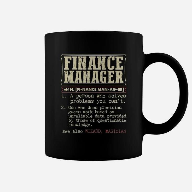 Finance Manager Dictionary Term T-shirt Coffee Mug
