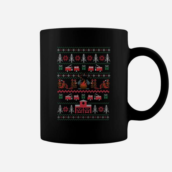 Firefighter Christmas Coffee Mug