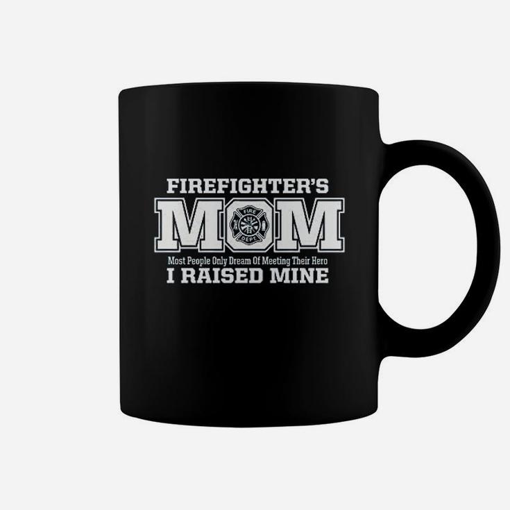 Firefighter Mom  I Raised My Hero Missy Coffee Mug