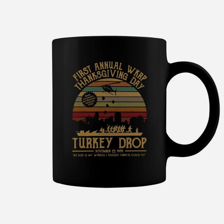 First Annual Wkrp Thanksgiving Day Turkey Drop Vintage Coffee Mug