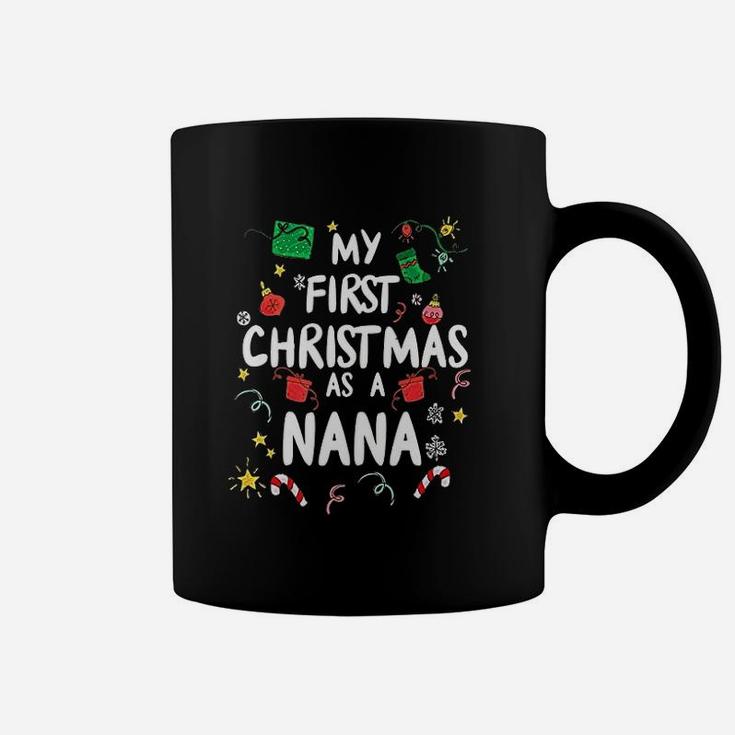 First Christmas As A Nana Grandma Coffee Mug