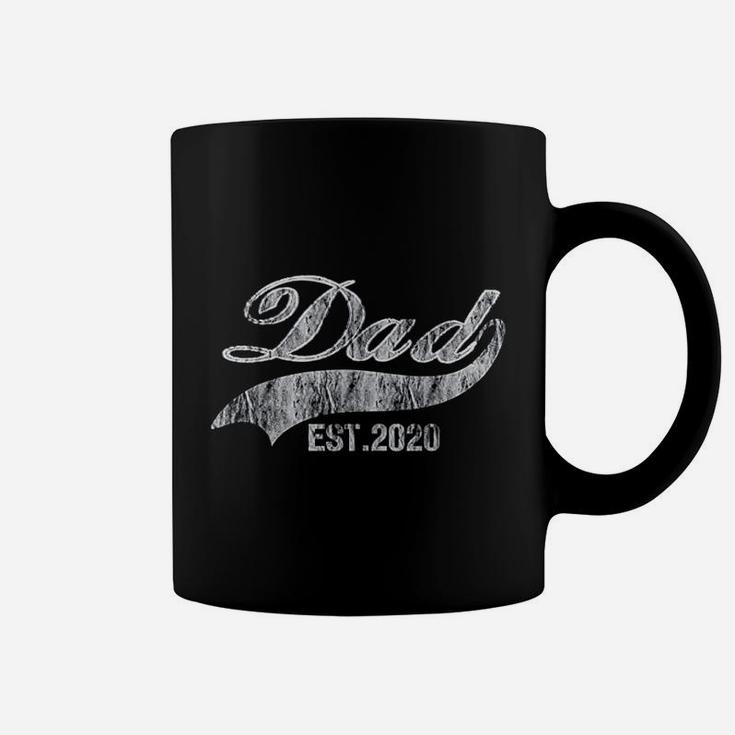 First Time Dad Est 2020 Promoted To Daddy Fathers Day Coffee Mug