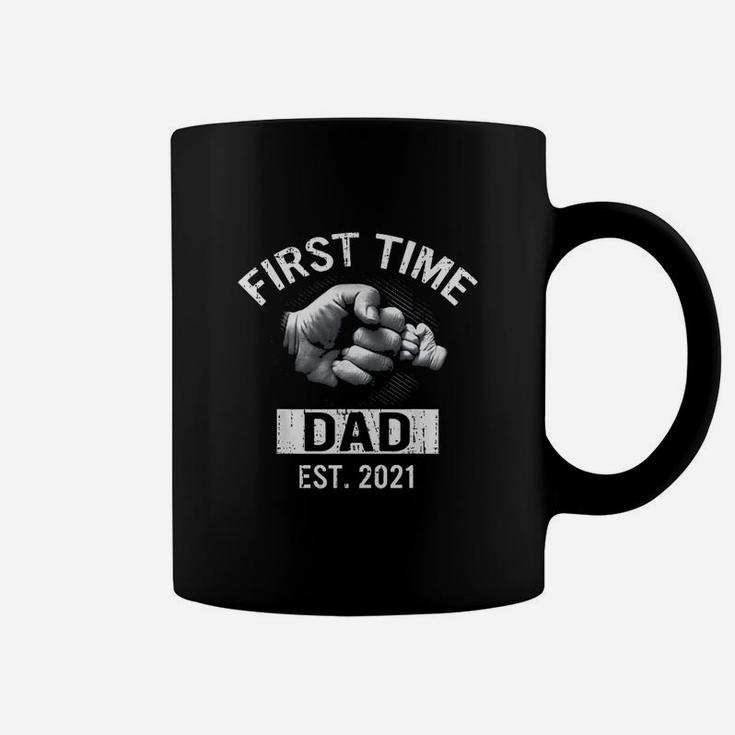 First Time Daddy New Dad Est 2021 Coffee Mug
