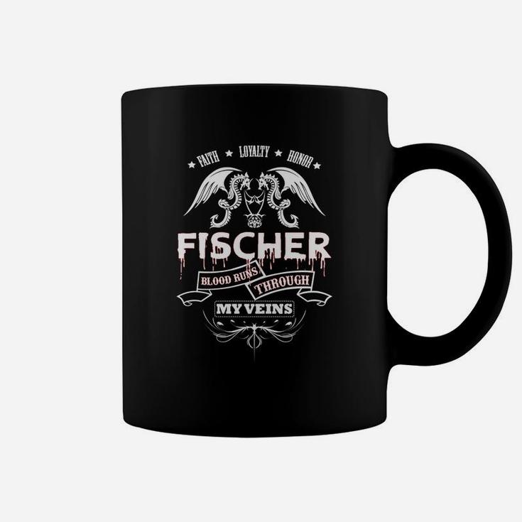 Fischer Blood Runs Through My Veins - Tshirt For Fischer Coffee Mug