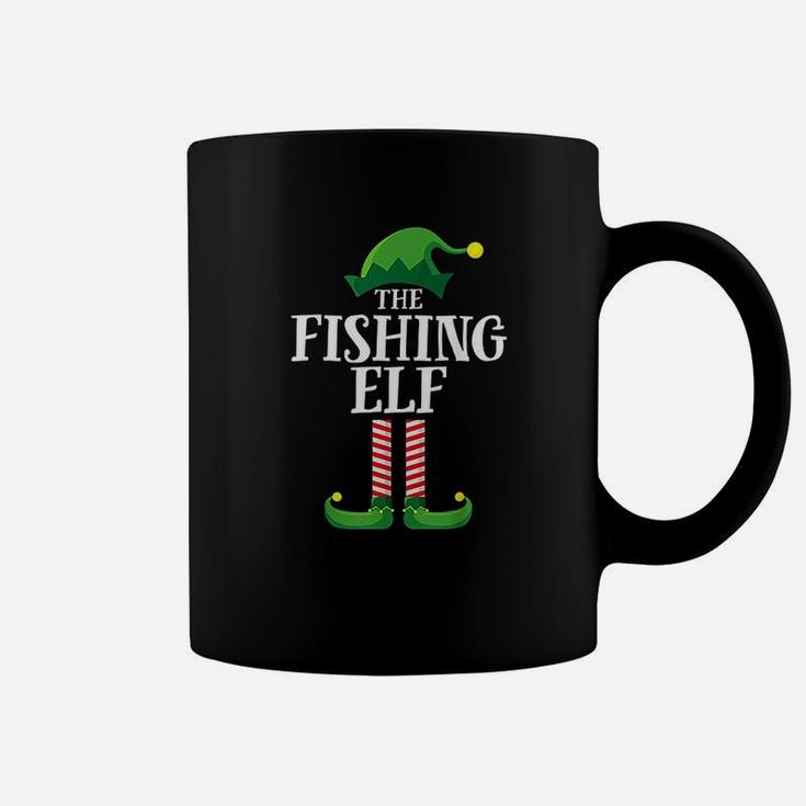 Fishing Elf Matching Family Group Christmas Party Coffee Mug