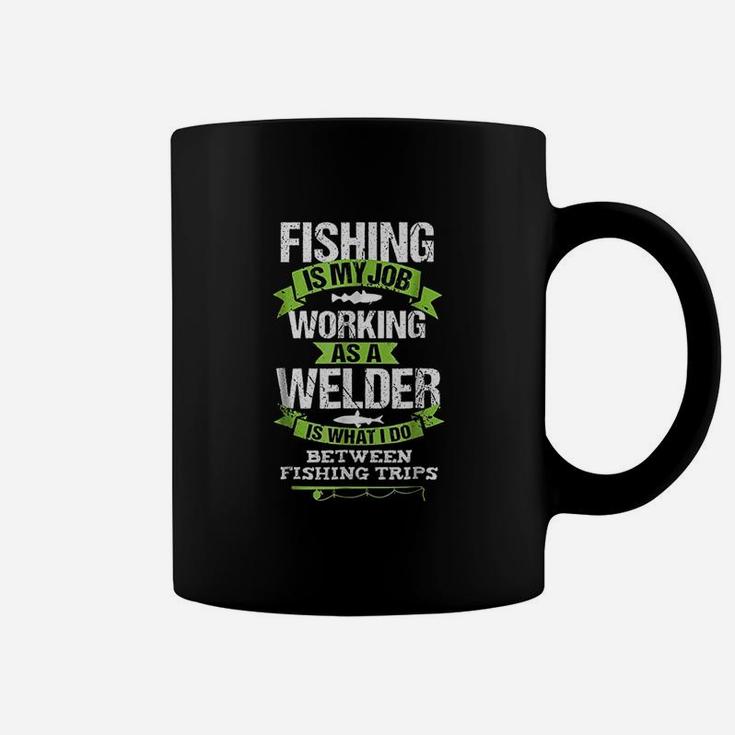 Fishing Welder Funny Gift For Welding Worker Coffee Mug