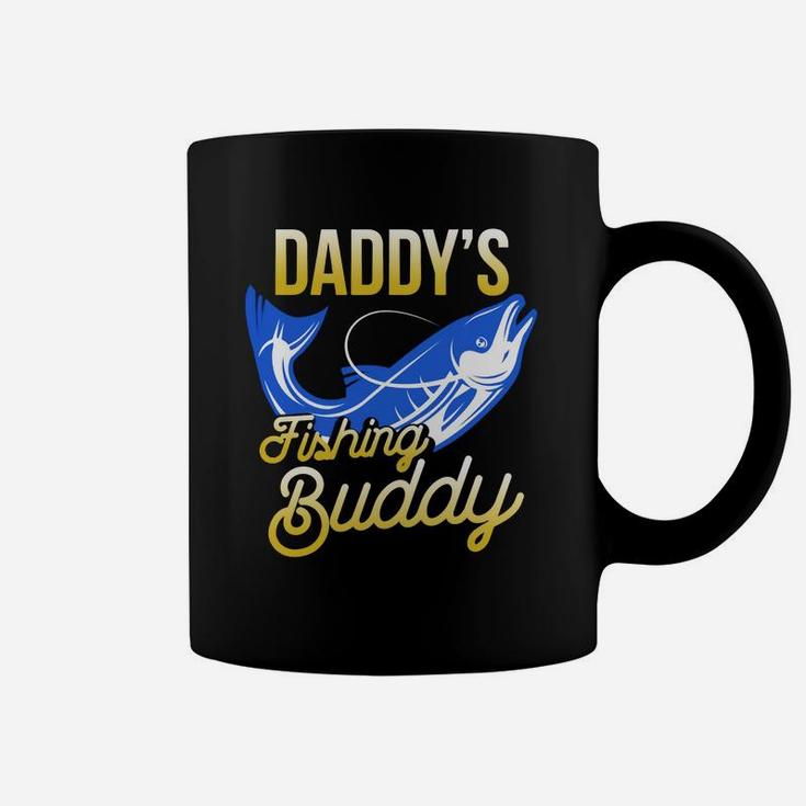 Fitted Daddys Fishing Buddy Shirt Kids Fishing Nature Coffee Mug