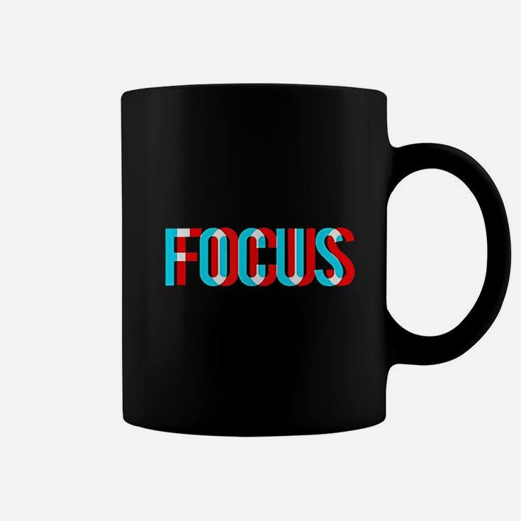 Focus Optical Illusion Trippy Motivational Coffee Mug