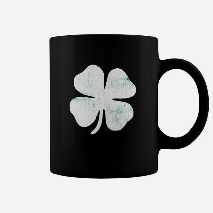 Four Leaf Clover Funny Saint Patricks Day Shamrock Lucky Irish Coffee Mug