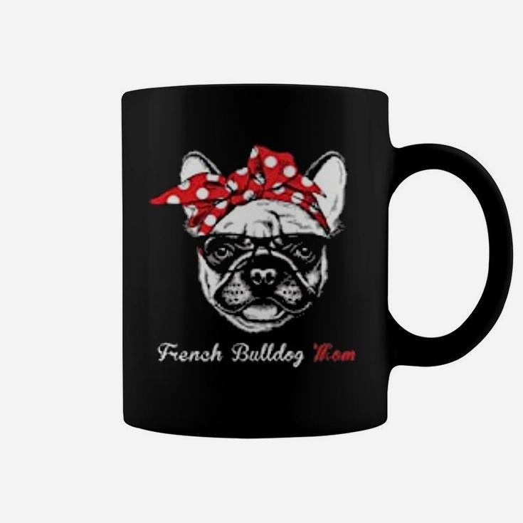 French Bulldog Mom Red Bowtie Coffee Mug