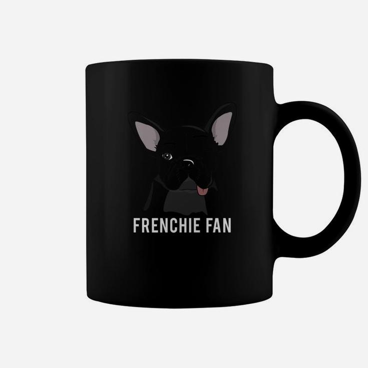 Frenchie Fan Winking French Bulldog Art Coffee Mug