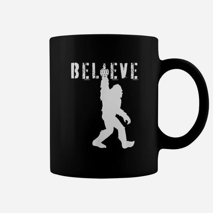 Funny Bigfoot Middle Finger For Sasquatch Believers Coffee Mug