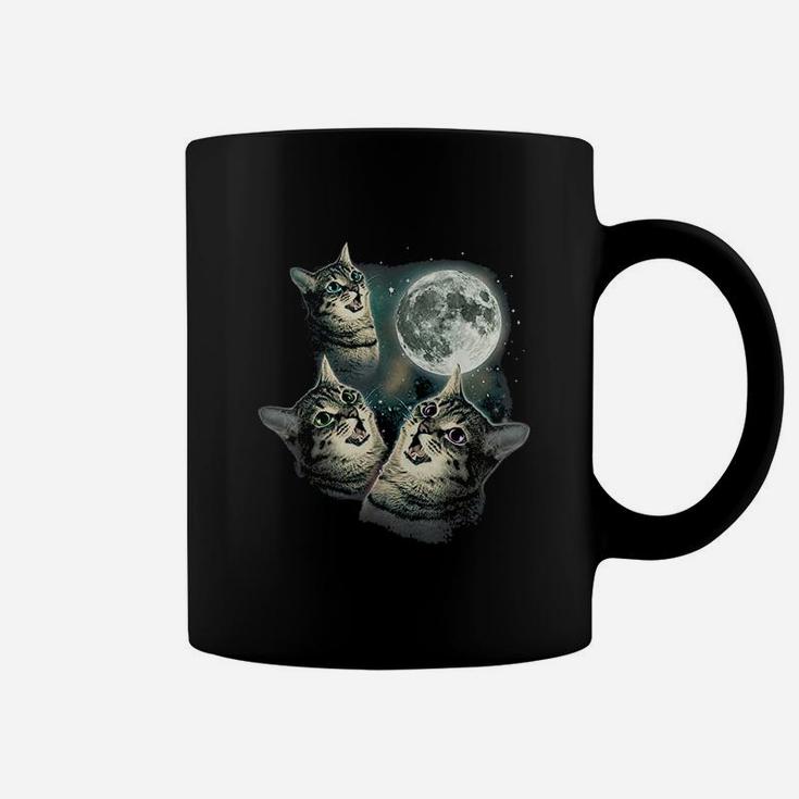 Funny Cat Three Cat Moon Coffee Mug