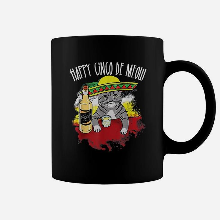 Funny Cinco De Meow Funny Mexican Tequila Cat Coffee Mug