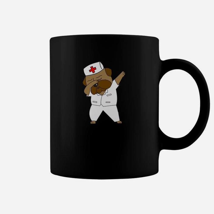 Funny Dabbing English Bulldog Nurse Cute Dab Coffee Mug