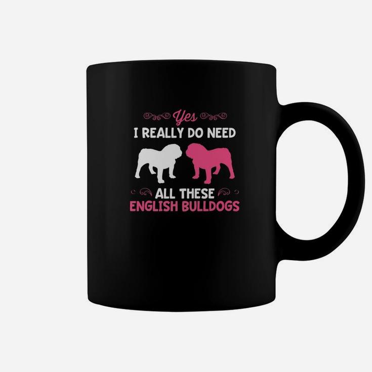 Funny English Bulldog Dog Breed Lover Puppy Pink Coffee Mug