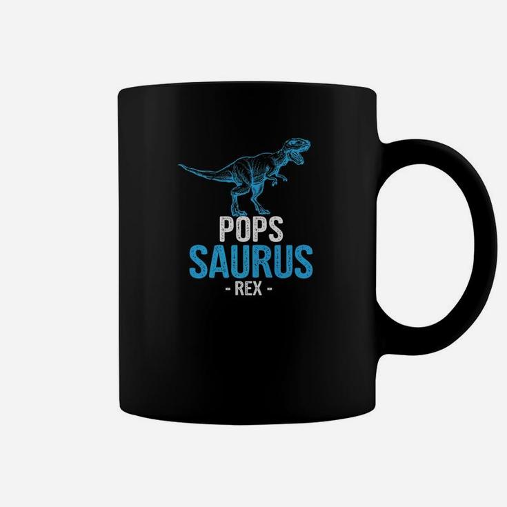 Funny Fathers Day Gift For Grandpa Pops Saurus Rex Premium Coffee Mug