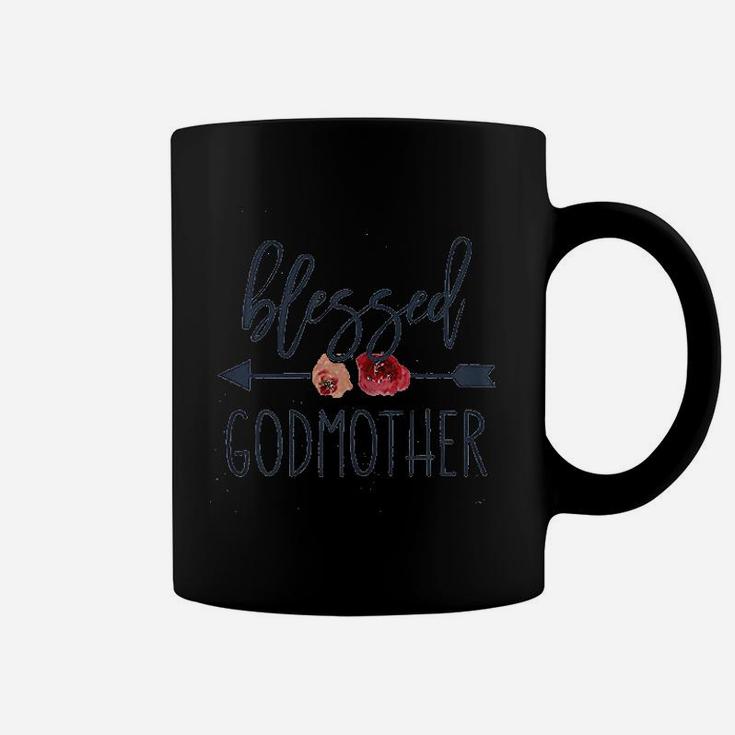 Funny Godmother Saying For Mothers Day Blessed Godmother Coffee Mug