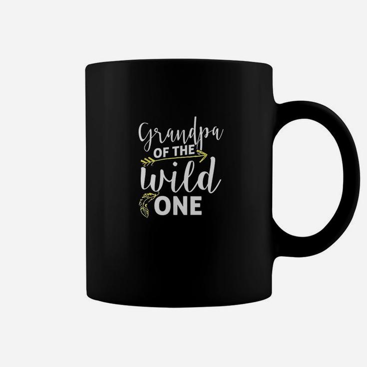 Funny Grandpa Of The Wild One Grand Kid Is Crazy Parenting Coffee Mug