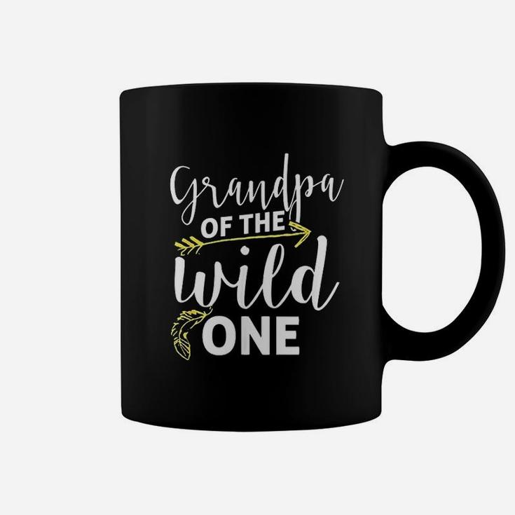 Funny Grandpa Of The Wild One Grand Kid Is Crazy Parenting Coffee Mug