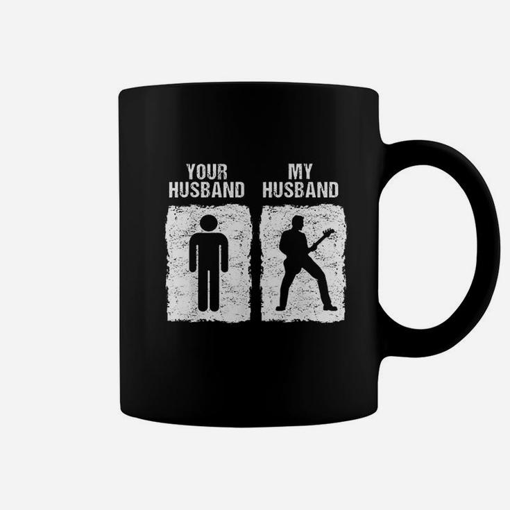 Funny Guitar My Husband Your Husband Wife Guitarist Coffee Mug