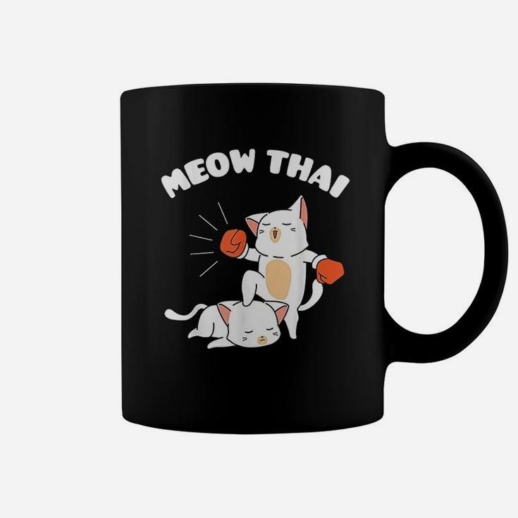 Funny Muay Thai Cats Thai Boxing Fighter Gift Coffee Mug