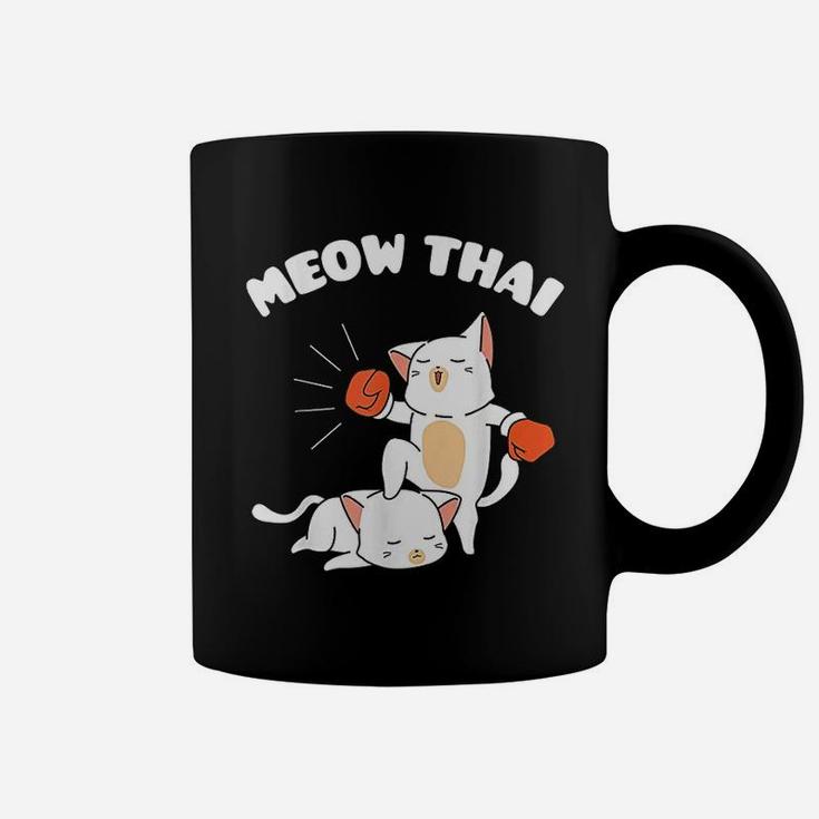 Funny Muay Thai Cats Thai Boxing Fighter Gift Coffee Mug