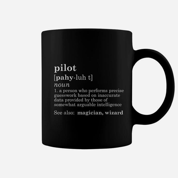 Funny Pilot Definition Dad Fathers Day Gift Coffee Mug