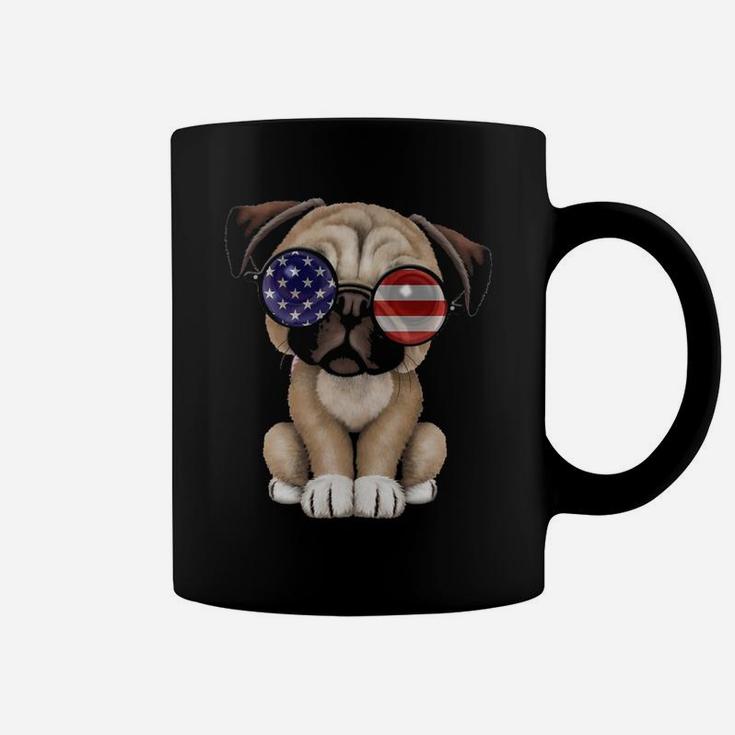 Funny Pug Dog Independence Coffee Mug