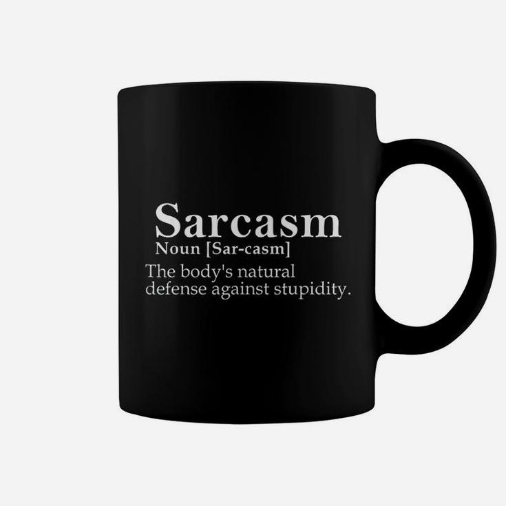 Funny Sarcasm Sarcastic Quote Defense Against Stupid Coffee Mug