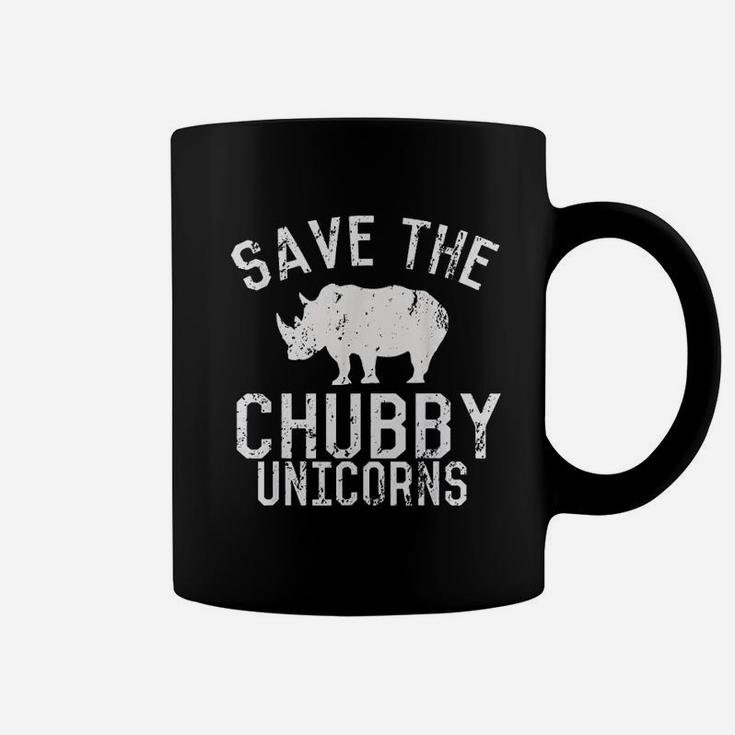 Funny Save The Chubby Unicorns Fat Rhino Vintage Coffee Mug