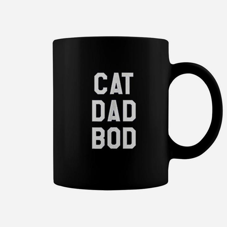 Funny Saying Cat Dad Bod Fathers Day Dad Coffee Mug