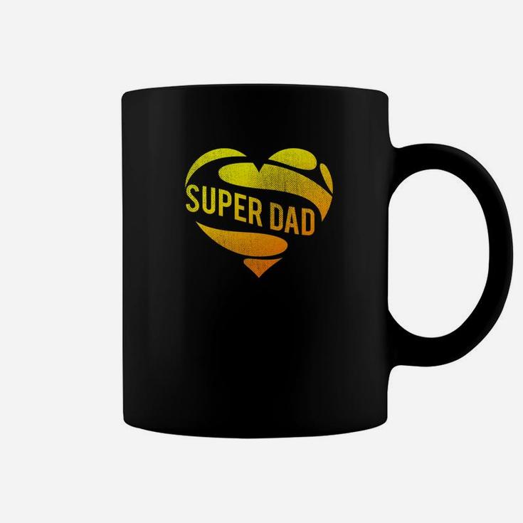 Funny Super Dad Superhero Fathers Day Fathers Vintage Gift Premium Coffee Mug