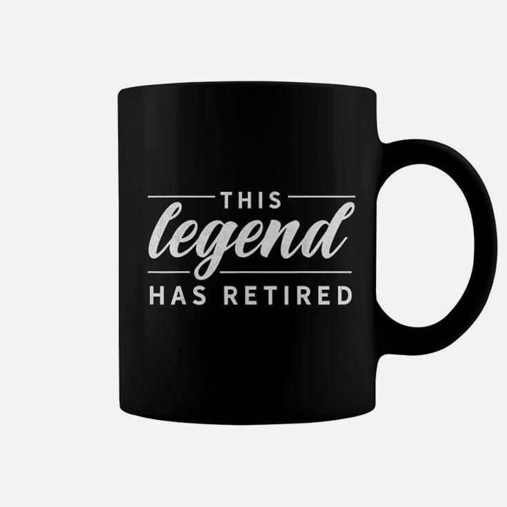Funny This Legend Has Retired 2021 Retirement Coworker Gift Coffee Mug